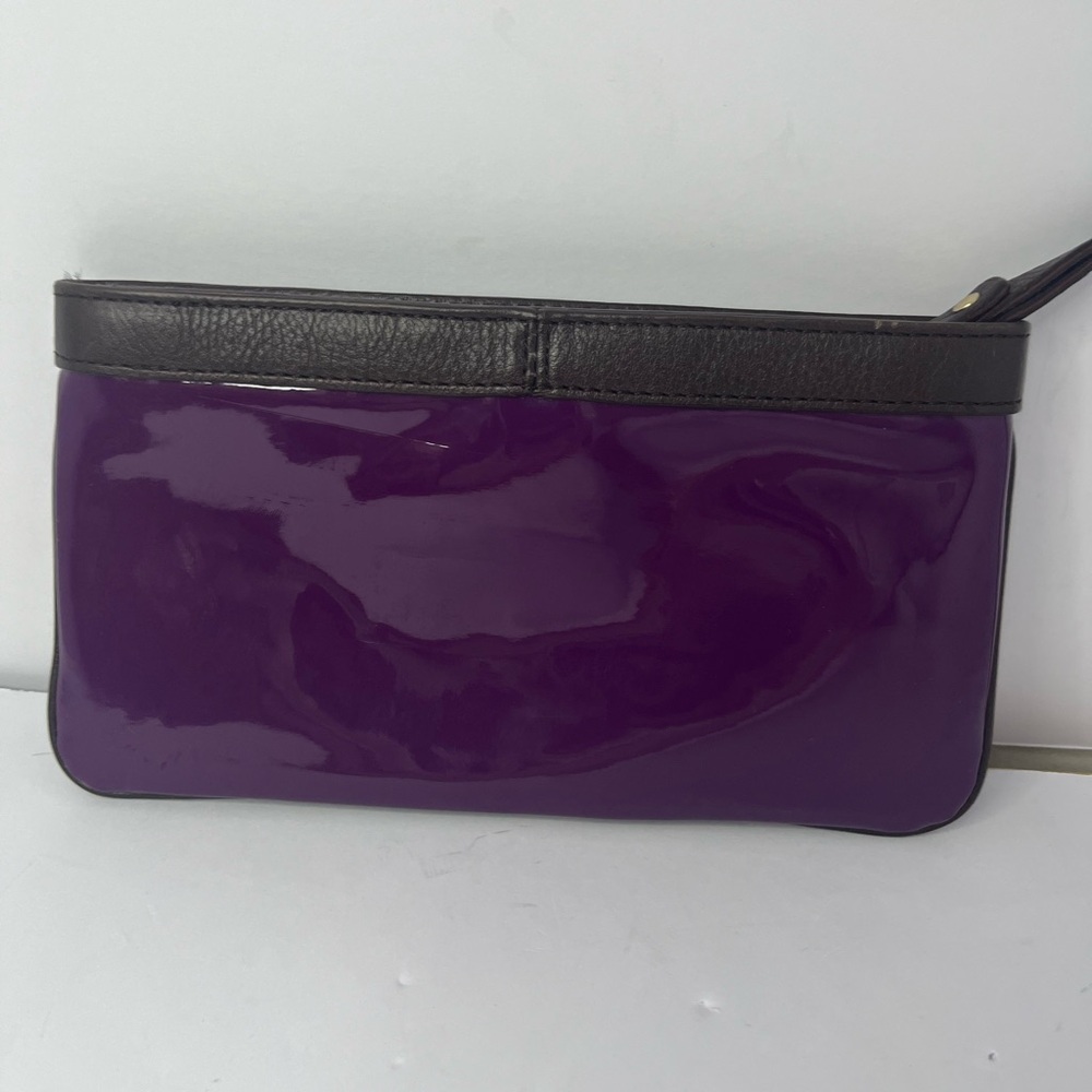 Kate Spade New York Purple Brown Wristlet Clutch Pouch - Picture 5 of 16